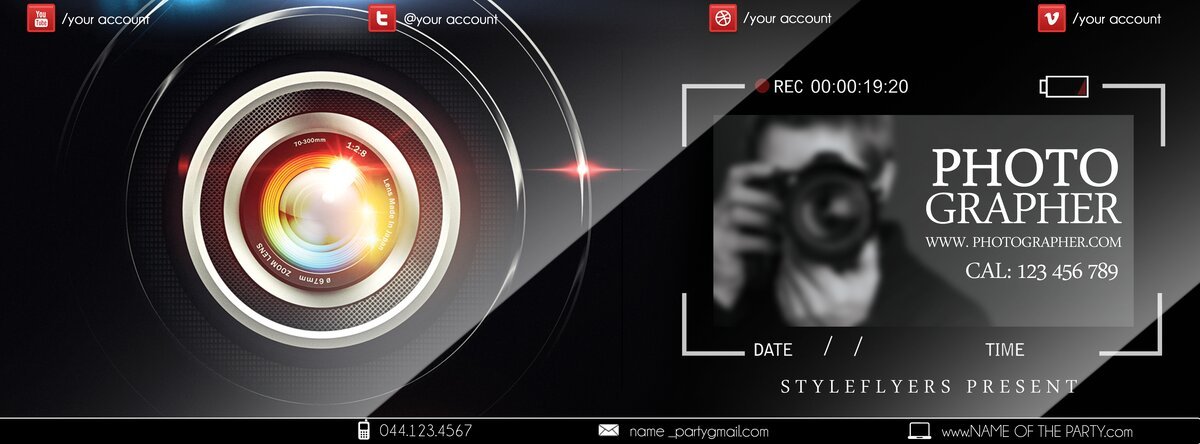 photographe PSD Flyer Template
