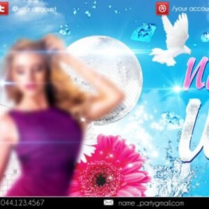 No More Winter party PSD Flyer Template