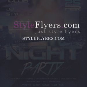Night party PSD Flyer Template