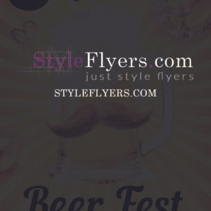 beer fest PSD Flyer Template