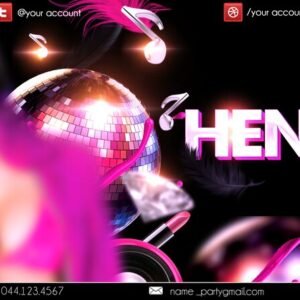 hen party PSD Flyer Template