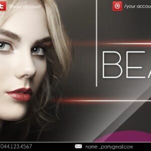 beauty shop PSD Flyer Template