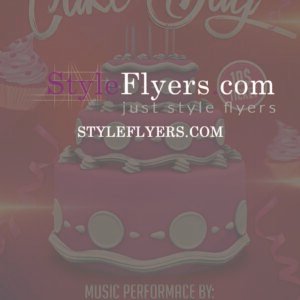 Cake Day1 PSD Flyer Template