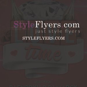 love time PSD Flyer Template