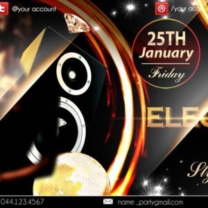 party Elegantissimo PSD Flyer Template