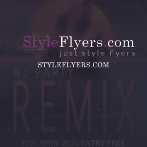 remix dj Party Flyer