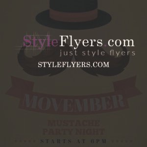 Movember PSD Flyer Template