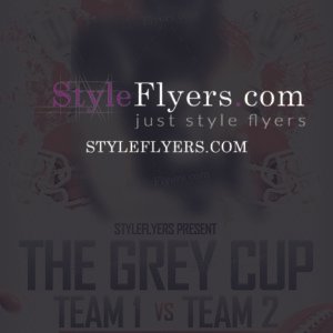 The Grey Cup nov 27 PSD Flyer Template