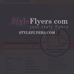 gym PSD Flyer Template