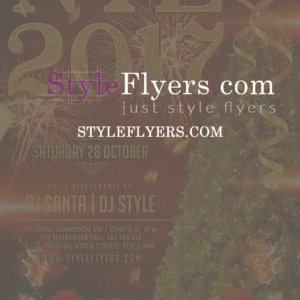 2017 NEY party PSD Flyer Template