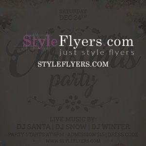 Merry Christmas Party PSD Flyer Template