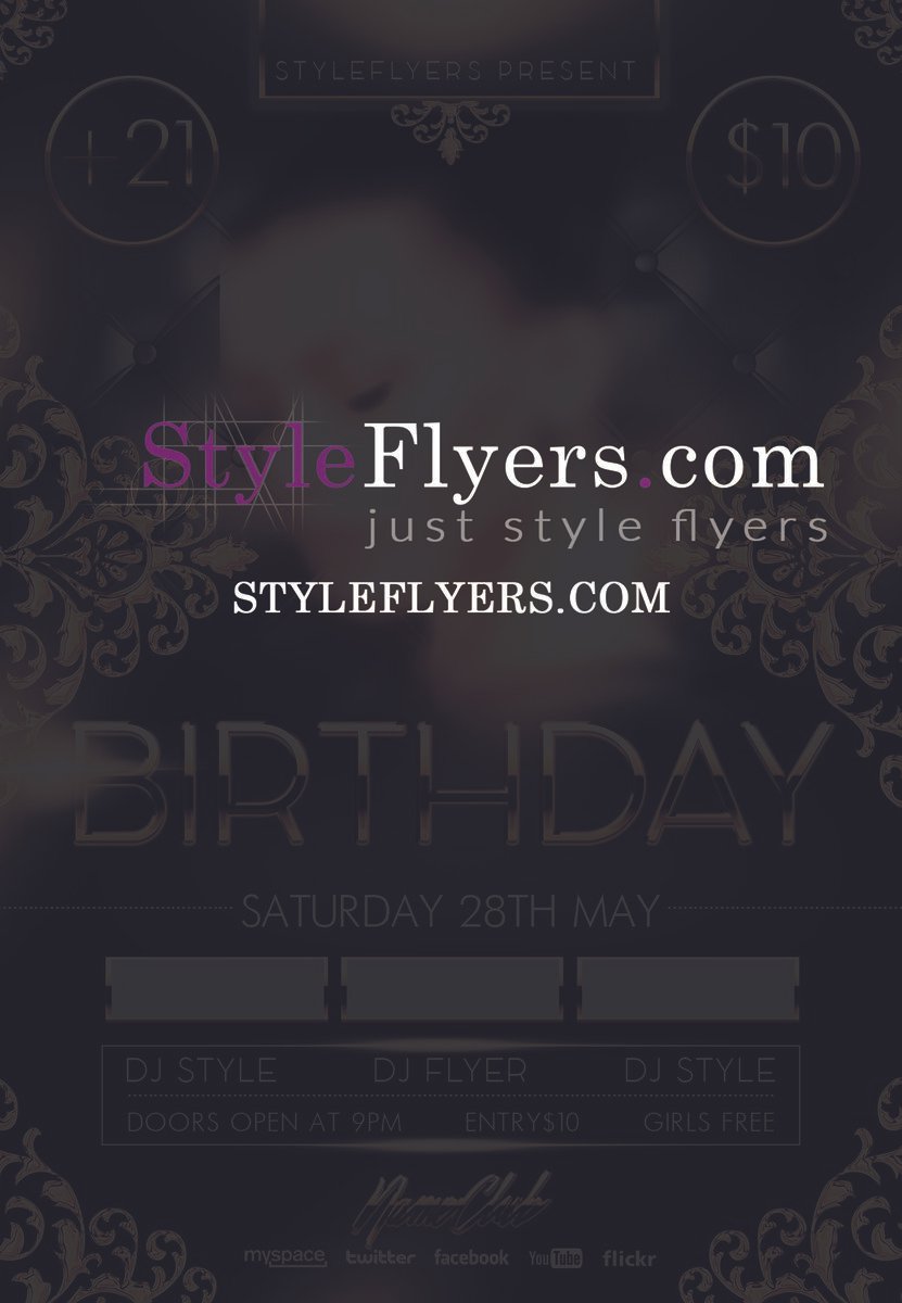 birthday flyer
