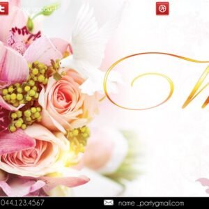 wedding PSD Flyer Template