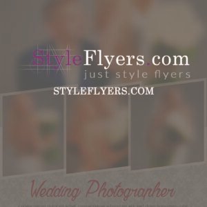 wedding photographer PSD Flyer Template