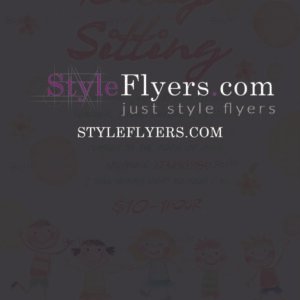 Baby sitting PSD Flyer Template