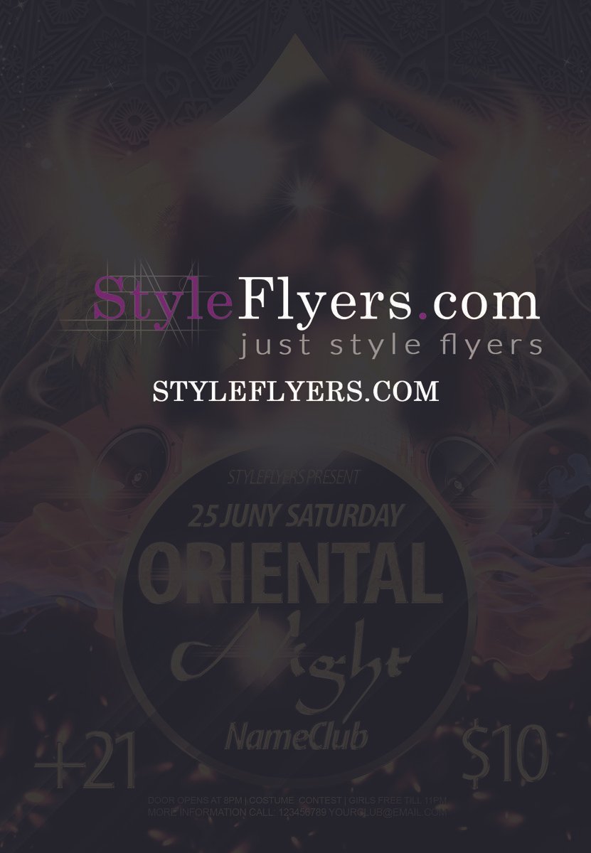 oriental night PSD Flyer Template