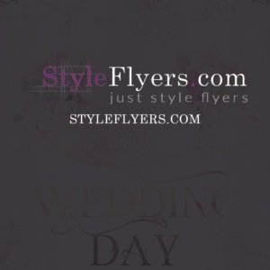 wedding day PSD Flyer Template