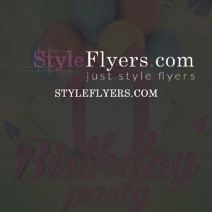 birthday party PSD Flyer Template