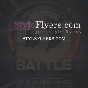 DJ BATTLE Flyer PSD Flyer Template