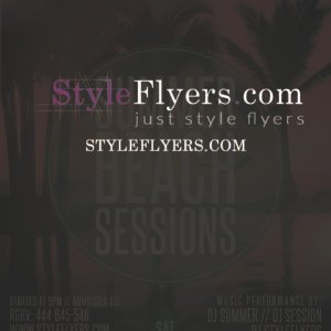 Summer Beach Sessions PSD Flyer Template