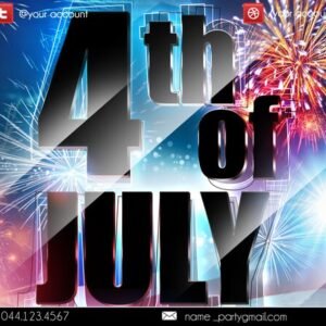 4 july PSD Flyer Template