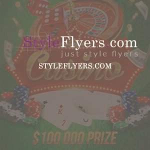 Casino PSD Flyer Template