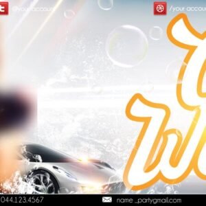 car wash PSD Flyer Template