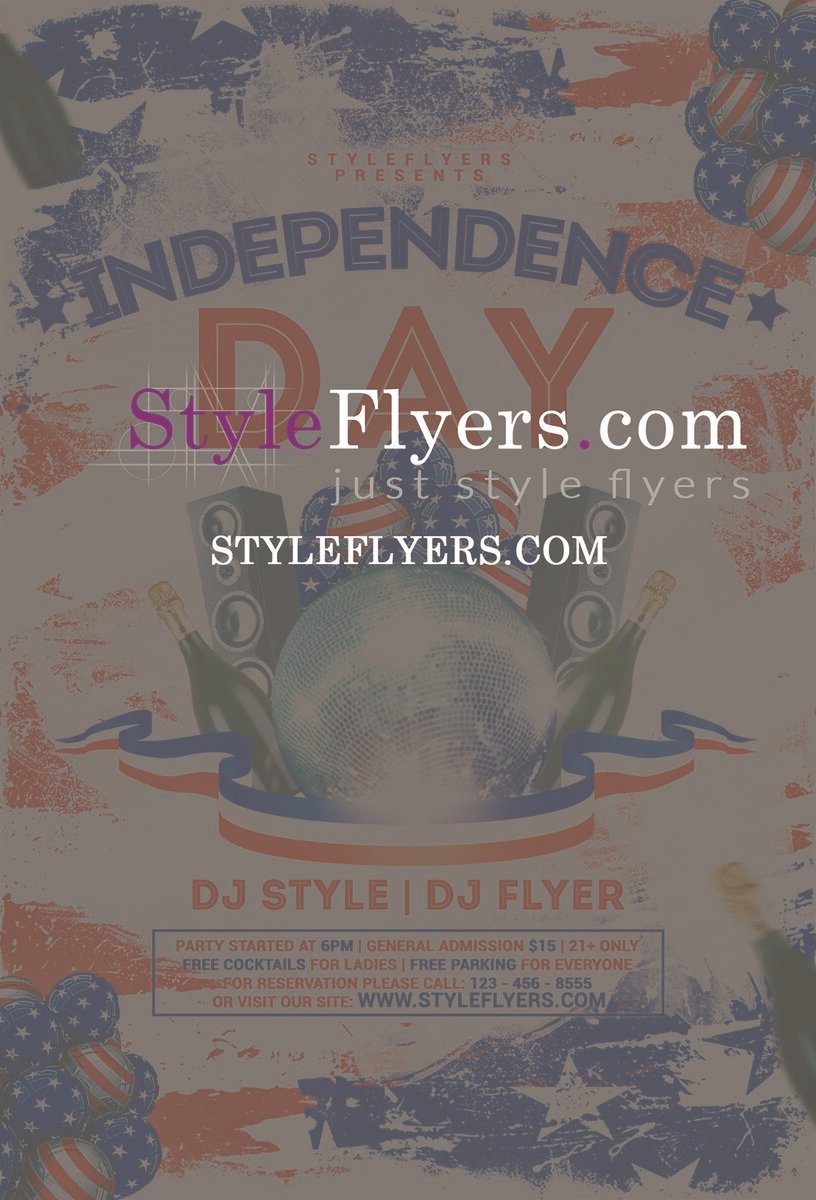 INDEPENDANCE DAY PSD Flyer Template
