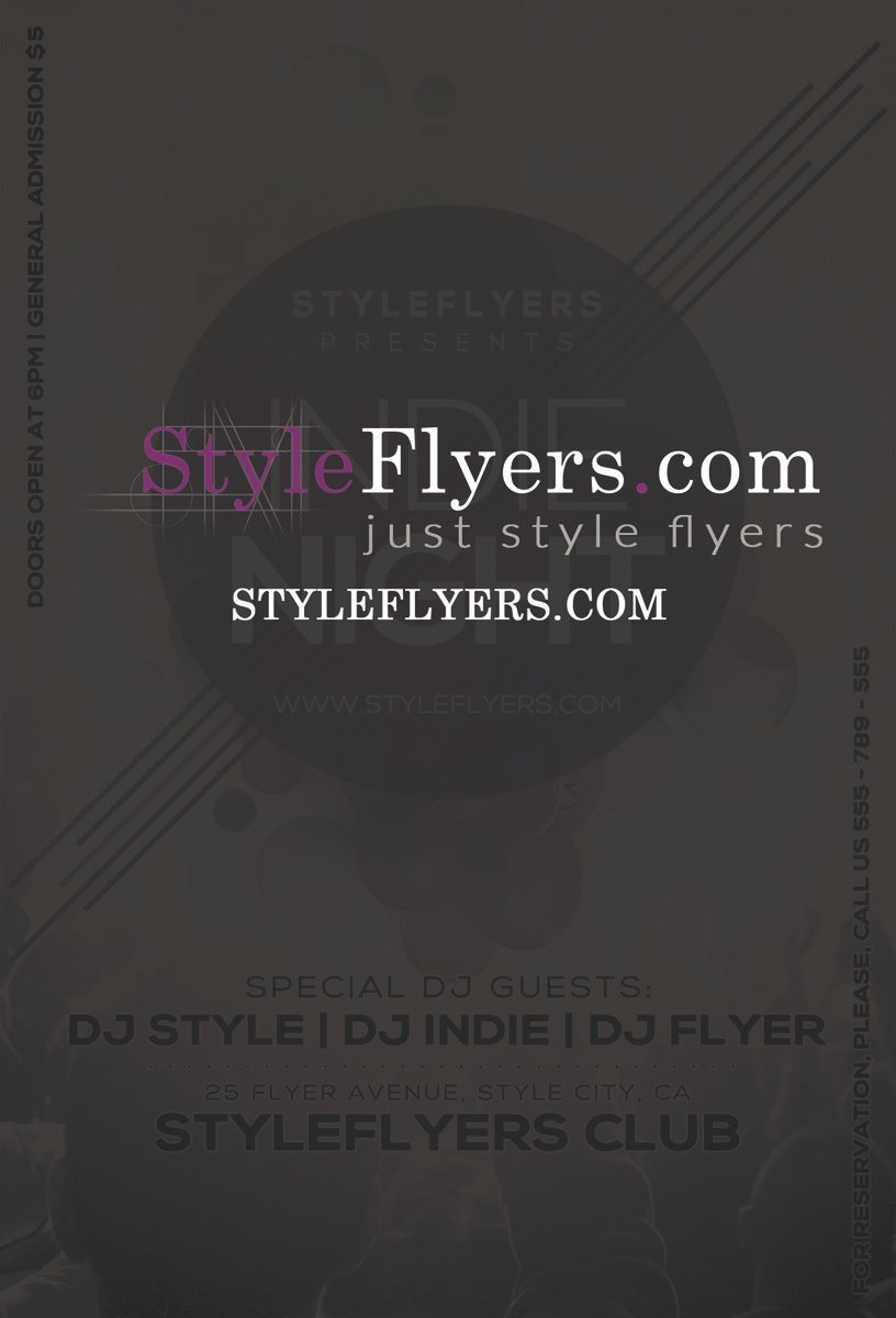 Indie Night PSD Flyer Template