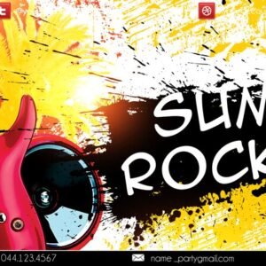 summer rock fest PSD Flyer Template