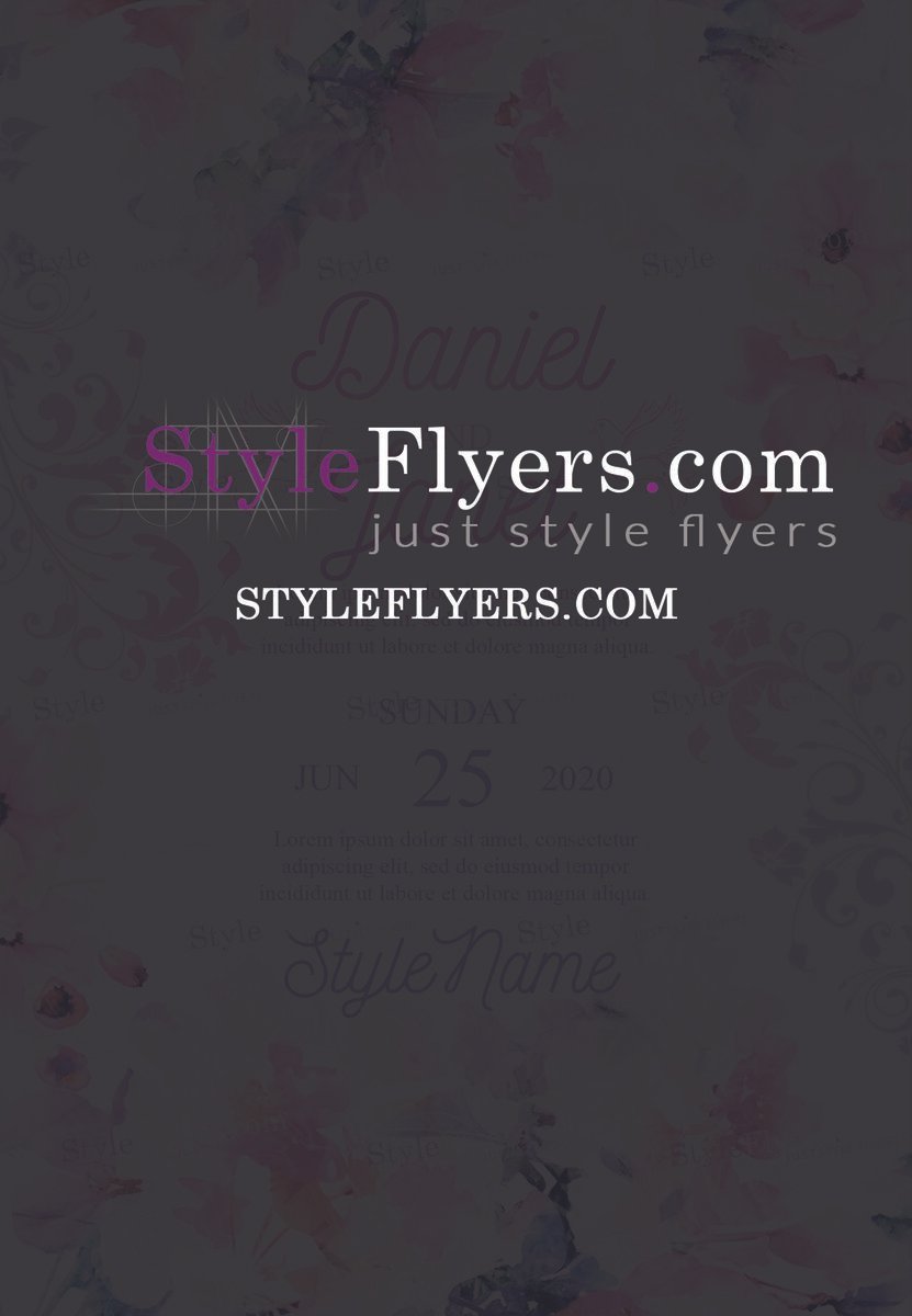 wedding(5) PSD Flyer Template