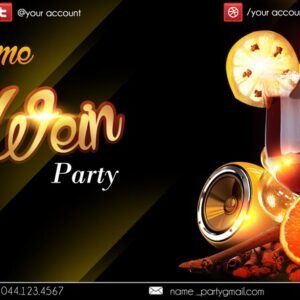 Glint Wein Party PSD Flyer Template