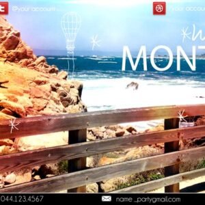 Winter in Monterey PSD Flyer Template