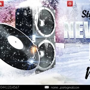 New Year’s First Party PSD Flyer Template