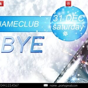 goodbye year PSD Flyer Template