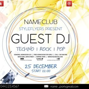 Guest DJ Flyer
