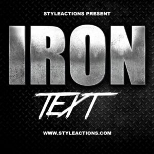 Iron Text PSD Action