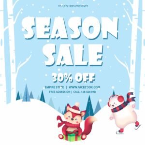 Season Sale PSD Flyer Template