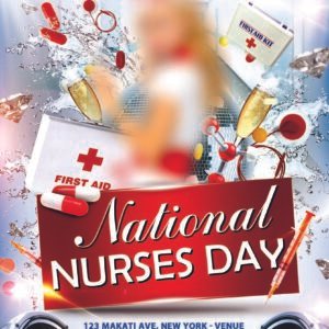 National Nurses PSD Flyer Template