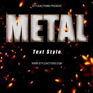 Metal Text Style Action