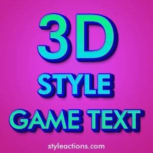 3D Cartoon Game Text Effect 2