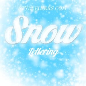 Snow Lettering PS Action