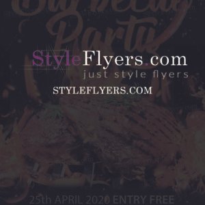 Barbecue Party PSD Flyer Template