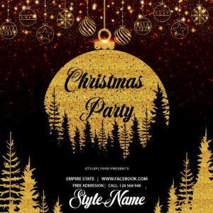 Christmas Party1 PSD Flyer Template