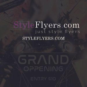 grand oppening PSD Flyer Template