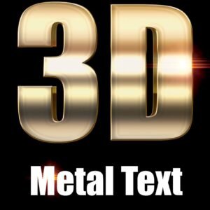 3D Metal Text Effect