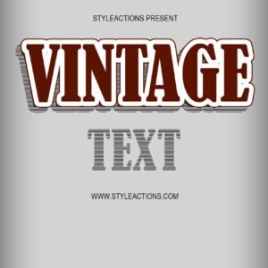 Vintage text effect