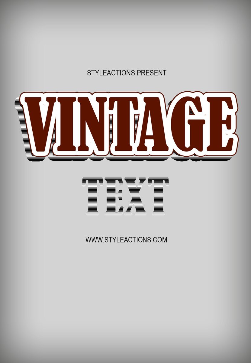 Vintage text effect