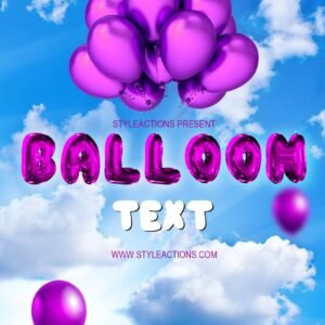 Balloon Photoshop Action
