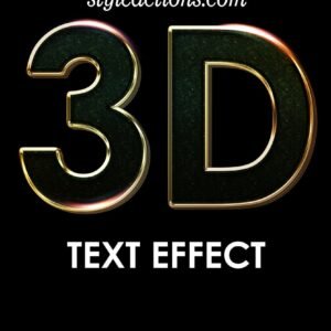 3d Text PS Action